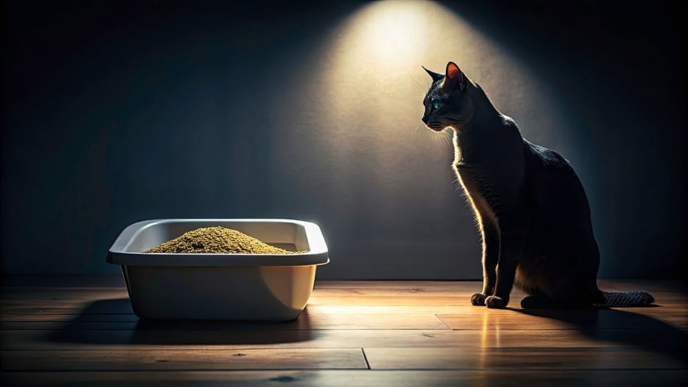 clean litter box